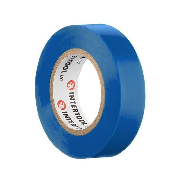 Лента изоляционная, 17 мм *&nbsp;15 м&nbsp;*&nbsp;0.15 мм, синяя INTERTOOL IT-0015 IT-0015 фото
