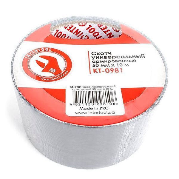 Скотч універсальний армований 50 мм * 10 м INTERTOOL KT-0981 KT-0981 фото