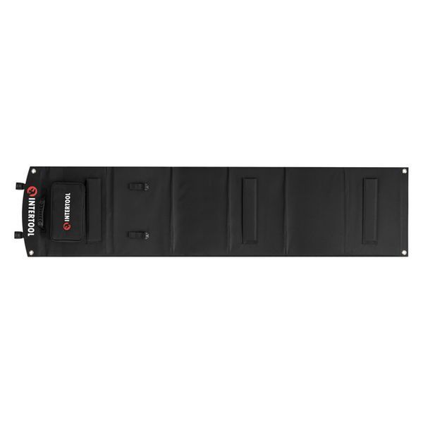 Солнечная монокристаллическая панель с ламинированным стеклом INTERTOOL PS-0003 100Вт, портативная мобильная солнечная батарея для дома, дачи, кемпинга, авто, зарядки аккумуляторов и автономного электроснабжения PS-0003 фото