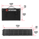 Солнечная монокристаллическая панель с ламинированным стеклом INTERTOOL PS-0003 100Вт, портативная мобильная солнечная батарея для дома, дачи, кемпинга, авто, зарядки аккумуляторов и автономного электроснабжения PS-0003 фото 3