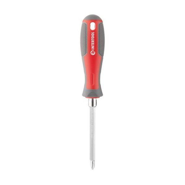 Отвертка двухсторонняя 100 мм PH2, SL6 mm INTERTOOL VT-3344 VT-3344 фото