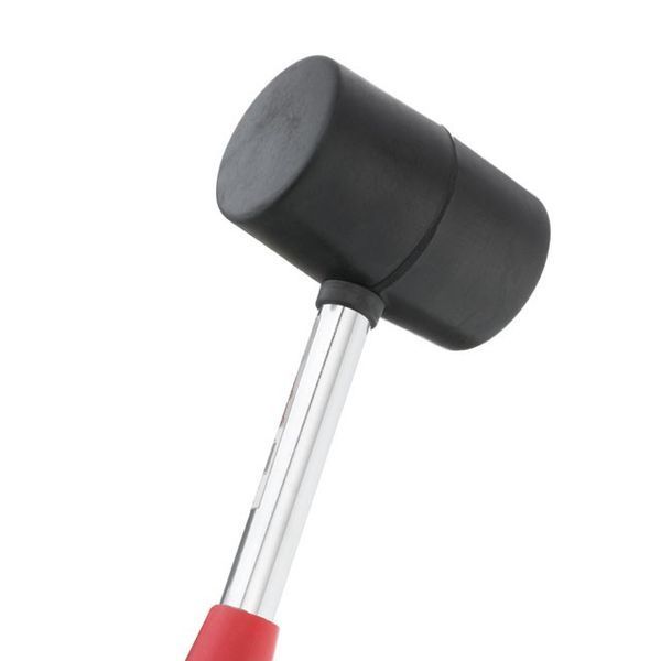 Киянка резиновая 450 г,&nbsp;65 мм, черная резина, металлич. ручка INTERTOOL HT-0231 HT-0231 фото
