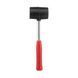 Киянка резиновая 450 г,&nbsp;65 мм, черная резина, металлич. ручка INTERTOOL HT-0231 HT-0231 фото 1