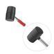 Киянка резиновая 450 г,&nbsp;65 мм, черная резина, металлич. ручка INTERTOOL HT-0231 HT-0231 фото 4