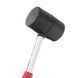 Киянка резиновая 450 г,&nbsp;65 мм, черная резина, металлич. ручка INTERTOOL HT-0231 HT-0231 фото 3