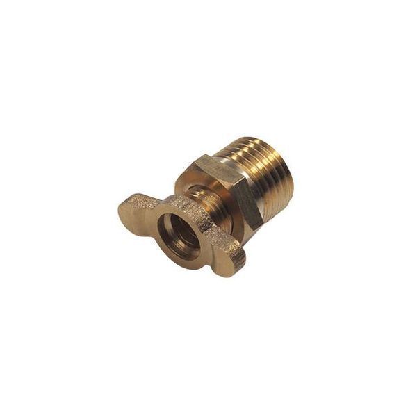 Клапан зливний латунний для компресорів, 1/4 ", вентиль "баранчик" INTERTOOL PT-5021 PT-5021 фото