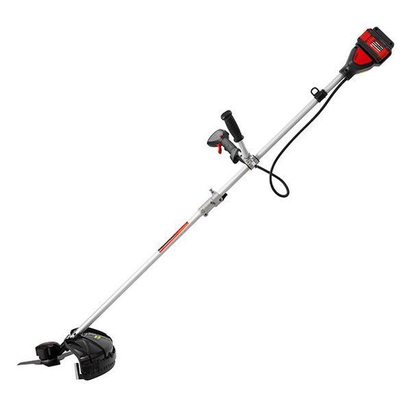 Триммер аккумуляторный с бесщеточным двигателем INTERTOOL WT-9213 (40 В (2х20 В), 2 аккумулятора 4 Ач, зарядное устройство 4.0+4.0 А, 6000 об/мин, катушка + 3-х зубчатый нож) WT-9213 фото