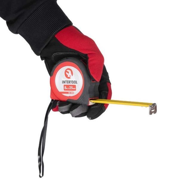 Рулетка з фіксатором 8 м *&nbsp;25 мм INTERTOOL MT-0408 MT-0408 фото