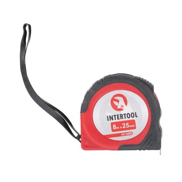 Рулетка з фіксатором 8 м *&nbsp;25 мм INTERTOOL MT-0408 MT-0408 фото