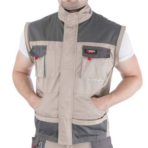 Куртка рабочая 2 в 1, 100 % хлопок, плотность 180 г/м2, XXL INTERTOOL SP-3035 SP-3035 фото