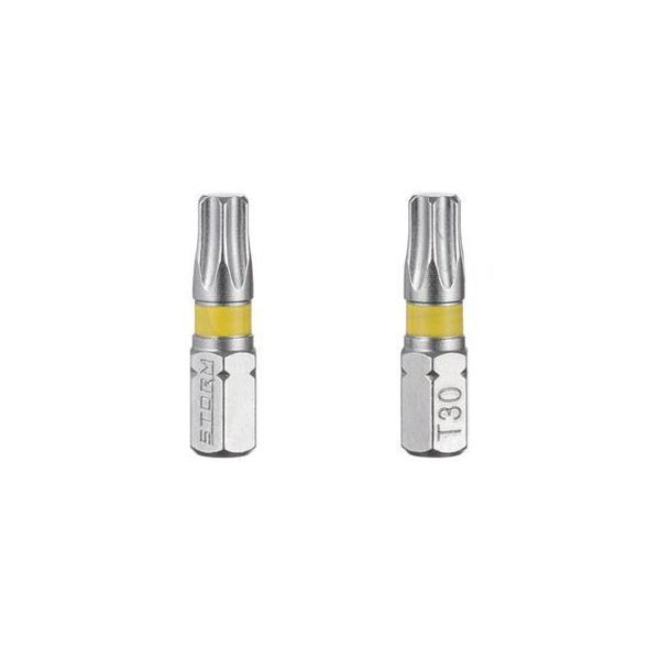 Комплект отверточных насадок Torx T30 1/4" * 25 мм, S2, уп. 2 шт, STORM INTERTOOL VT-0226 VT-0226 фото