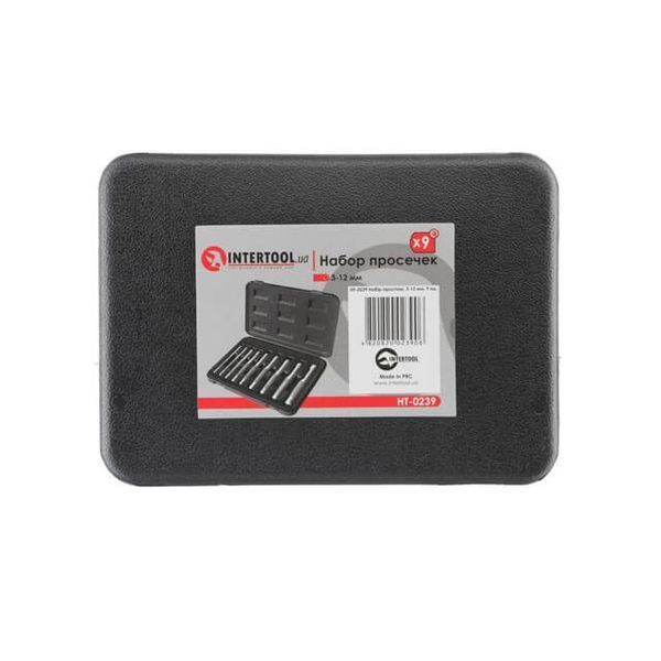 Набір просічок 9 од. 3-12 мм INTERTOOL HT-0239 HT-0239 фото