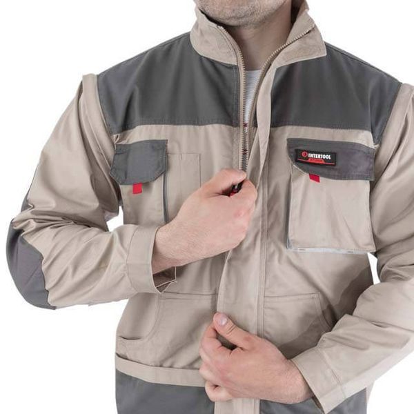 Куртка робоча 2 в 1, 100% бавовна, щільність 180 г / м2, XXXL INTERTOOL SP-3036 SP-3036 фото