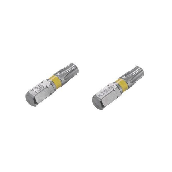 Комплект отверточных насадок Torx T30 1/4" * 25 мм, S2, уп. 2 шт, STORM INTERTOOL VT-0226 VT-0226 фото