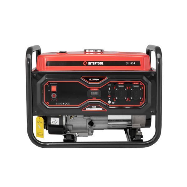 Генератор бензиновий INTERTOOL DT-1135 3.2/3.5 кВт, 220 В, 18 л, електро+ручний старт, мідна обмотка, STORM DT-1135 фото
