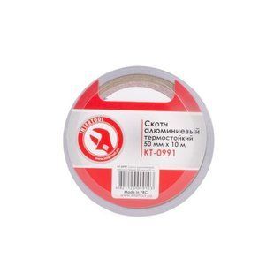 Скотч алюмінієвий термостійкий 50 мм * 10 м. INTERTOOL KT-0991 KT-0991 фото