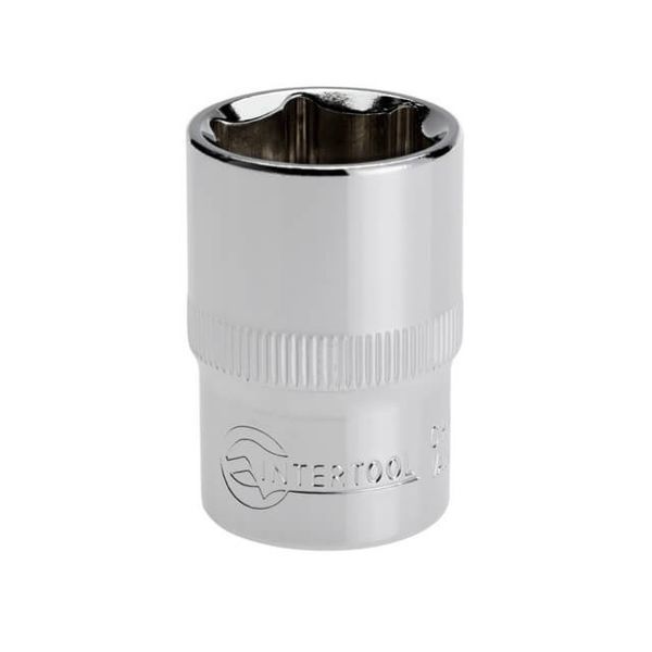 Головка шестигранна 1/2" 19*38 мм CrV INTERTOOL ET-0019 ET-0019 фото