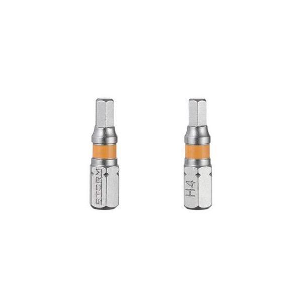Комплект отверточных насадок Hex H4.0 1/4" * 25 мм, S2, уп. 2 шт, STORM INTERTOOL VT-0227 VT-0227 фото