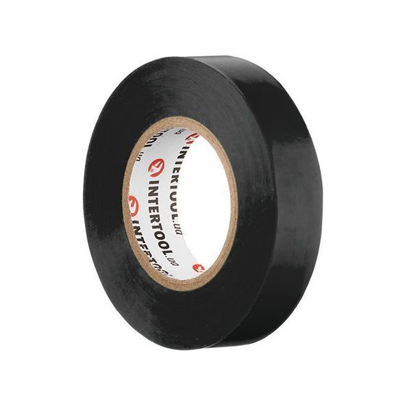 Стрічка ізоляційна 0.15 мм * 17 мм * 20 м, чорна (уп.&nbsp;10 шт) INTERTOOL IT-0021 IT-0021 фото