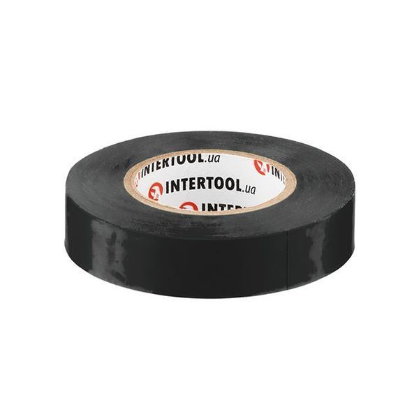 Стрічка ізоляційна 0.15 мм * 17 мм * 20 м, чорна (уп.&nbsp;10 шт) INTERTOOL IT-0021 IT-0021 фото