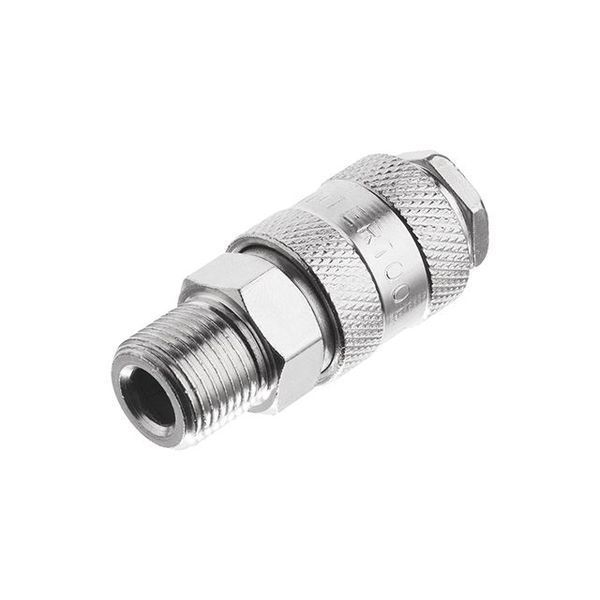 Быстроразъемное соединение с наружной резьбой 3/8". INTERTOOL PT-1808 PT-1808 фото