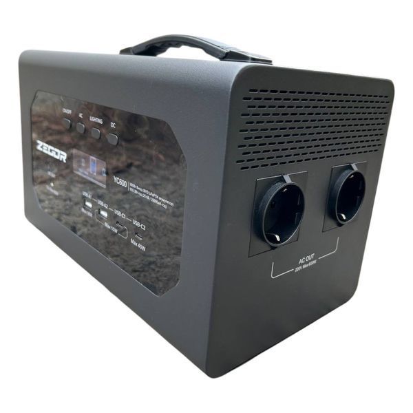 Станция зарядная портативная ZEGOR YC-600 (600 Вт, 655.36 Втг, пиковая мощность 1200 Вт, LiFeP04) YC-600 фото