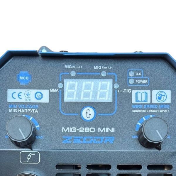 Звapювaльний нaпівaвтoмaт інвepтopнoгo типу ZEGOR MIG-290 MINI(TIG) MIG-290 MINI(TIG) фото